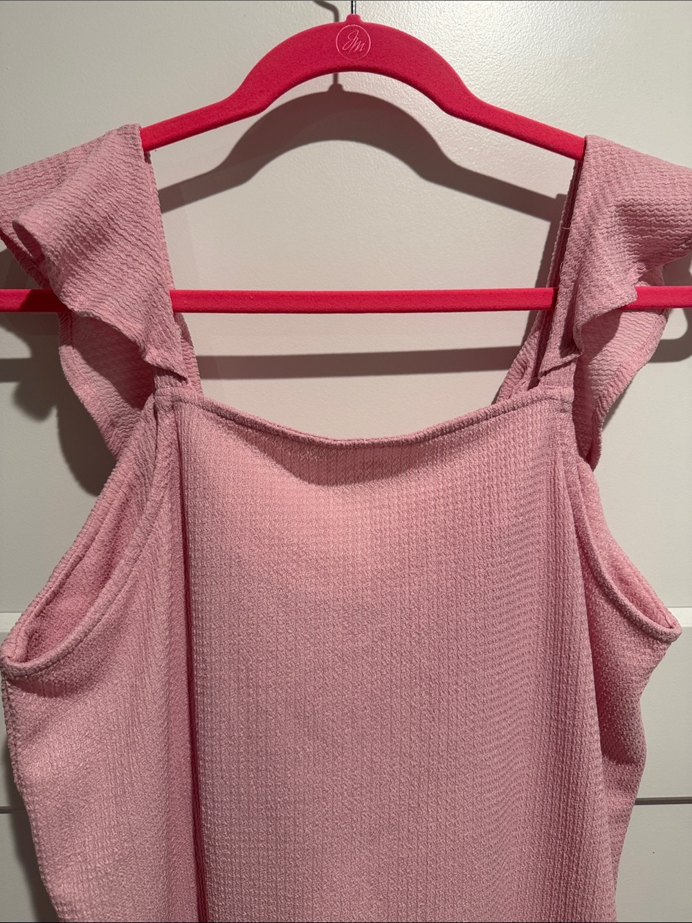 Nine West Pink Ruffle Tank Top - Picture 6 of 6